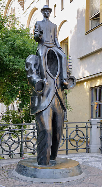 Kafka-Denkmal von Jaroslav Róna in Prag